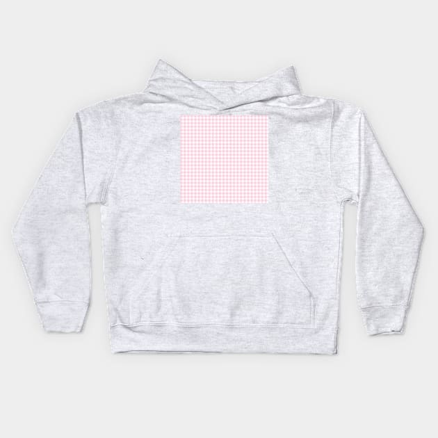 Pink gingham Kids Hoodie by ghjura